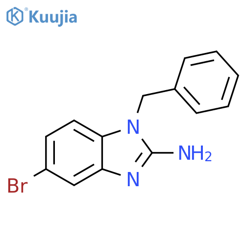 1-benzyl-5-bromo-1H-1,3-benzodiazol-2-amine structure