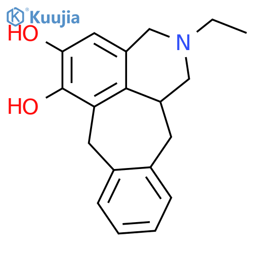Benzo[5,6]cyclohept[1,2,3-de]isoquinoline-5,6-diol, 2-ethyl-1,2,3,7,12,12a-hexahydro- structure