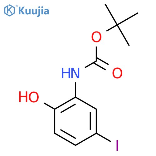 tert-butyl N-(2-hydroxy-5-iodophenyl)carbamate structure