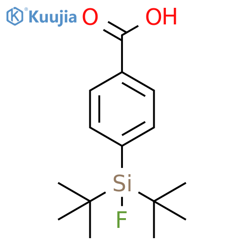 4-(di-tert-butylfluorosilyl)benzoic acid structure