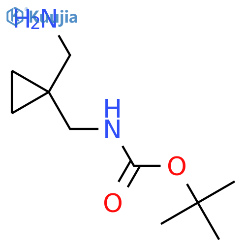 tert-Butyl N-{1-(Aminomethyl)cyclopropylmethyl}carbamate structure