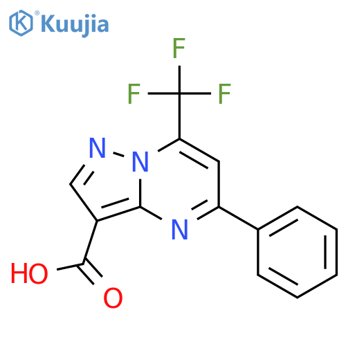 5-Phenyl-7-(trifluoromethyl)pyrazolo1,5-apyrimidine-3-carboxylic acid structure
