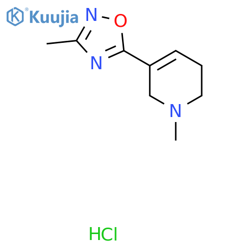 3-Methyl-5-(1-methyl-1,2,5,6-tetrahydropyridin-3-yl)-1,2,4-oxadiazole hydrochloride structure