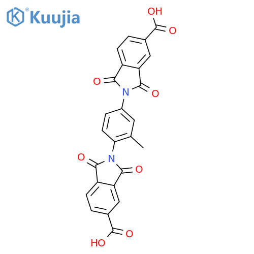 1H-Isoindole-5-carboxylicacid, 2,2'-(2-methyl-1,4-phenylene)bis[2,3-dihydro-1,3-dioxo- structure