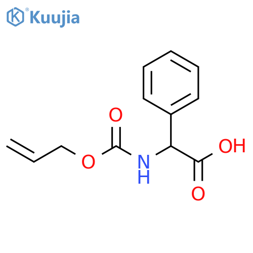 2-phenyl-2-{(prop-2-en-1-yloxy)carbonylamino}acetic acid structure