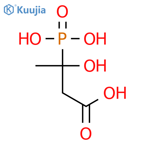 3-hydroxy-3-phosphonobutanoic acid structure