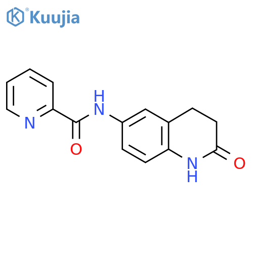 N-(2-oxo-1,2,3,4-tetrahydroquinolin-6-yl)pyridine-2-carboxamide structure