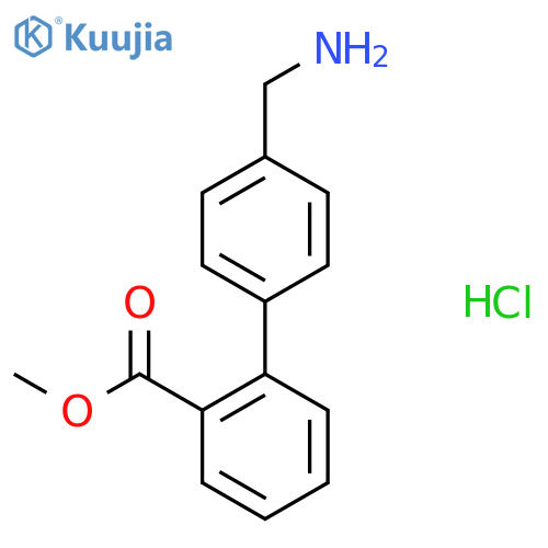 Methyl 4'-(Aminomethyl)biphenyl-2-carboxylate hydrochloride structure