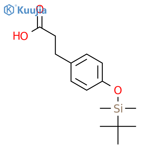 Benzenepropanoic acid, 4-[[(1,1-dimethylethyl)dimethylsilyl]oxy]- structure