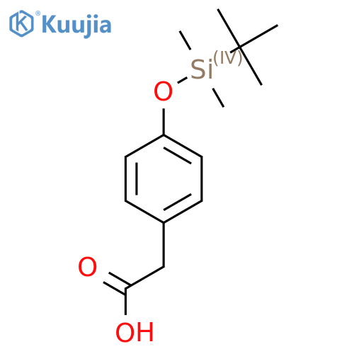 4-(Dimethyl-tert-butylsilyloxy)phenylacetic acid structure
