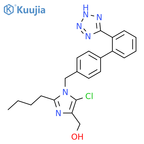 Imp. C (EP): [2-Butyl-5-chloro-1-[[2'-(1Htetrazol-5-yl)biphenyl-4-yl]methyl]-1Himidazol-4-yl]methanol structure