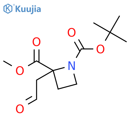 1-tert-Butyl 2-methyl 2-(2-oxoethyl)azetidine-1,2-dicarboxylate structure