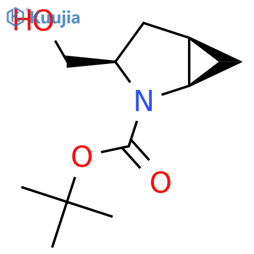 (1R,3R,5R)-tert-Butyl 3-(hydroxymethyl)-2-azabicyclo[3.1.0]hexane-2-carboxylate structure