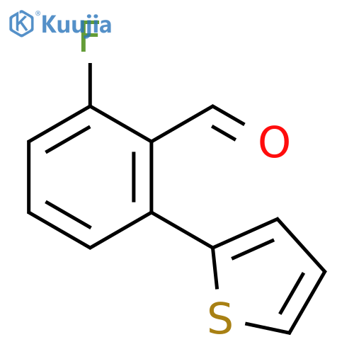 2-fluoro-6-(thiophen-2-yl)benzaldehyde structure