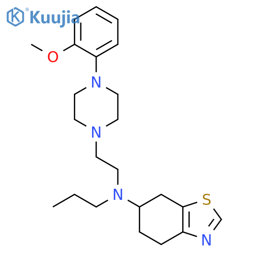 [2-[4-(2-Methoxyphenyl)piperazin-1-yl]ethyl](propyl)(4,5,6,7-tetrahydrobenzothiazol-6-yl)amine structure