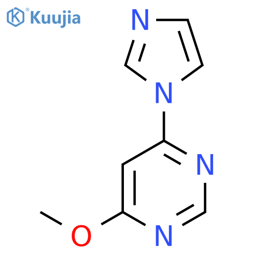 Pyrimidine,4-(1H-imidazol-1-yl)-6-methoxy- structure