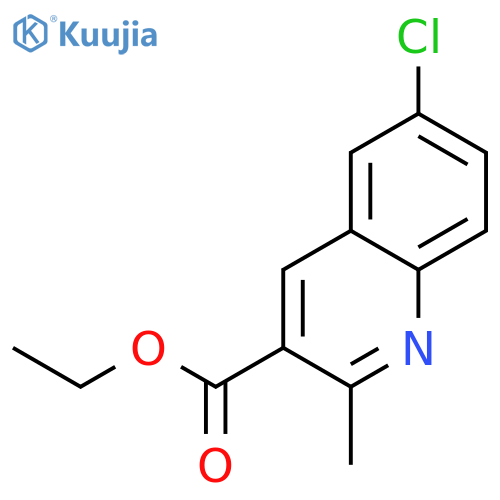 6-Chloro-2-methylquinoline-3-carboxylic Acid Ethyl Ester structure