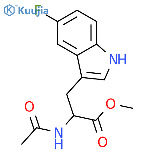 (R)-N-Acetyl-5-fluoro-trp-OMe structure
