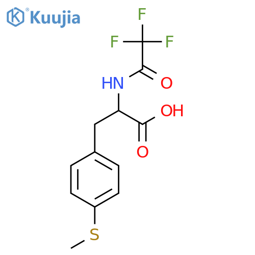 3-4-(methylsulfanyl)phenyl-2-(2,2,2-trifluoroacetamido)propanoic acid structure