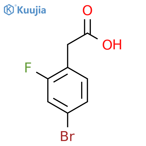2-(4-bromo-2-fluorophenyl)acetic acid structure