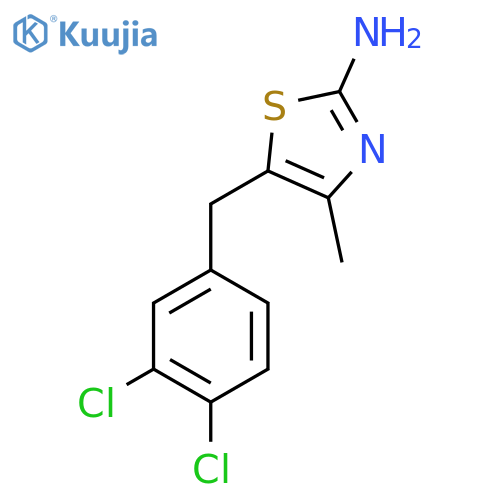 5-(3,4-Dichlorobenzyl)-4-methylthiazol-2-amine structure