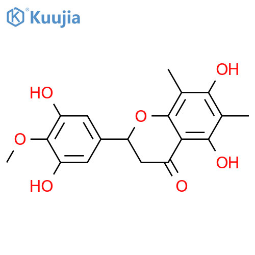 3',4',5,5',7-Pentahydroxy-6,8-dimethylflavanone; (S)-form, 4'-Me ether structure