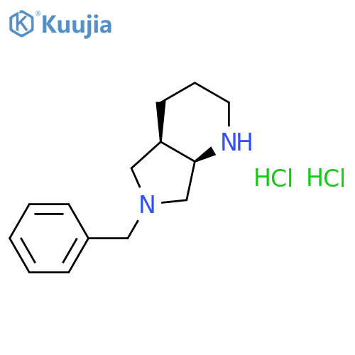 (R,R)-6-Benzyl-octahydro-pyrrolo3,4-bpyridine Dihydrochloride structure