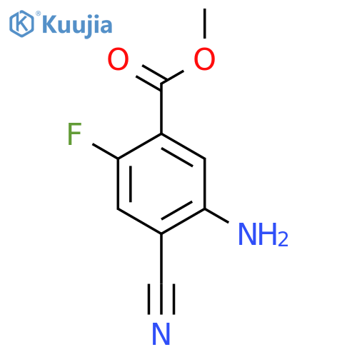 Methyl 5-amino-4-cyano-2-fluorobenzoate structure