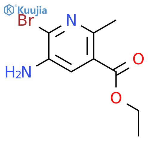 Ethyl 5-amino-6-bromo-2-methylnicotinate structure