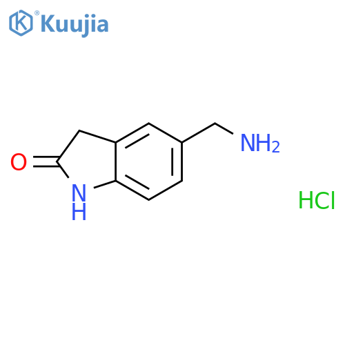 5-(aminomethyl)-2,3-dihydro-1H-indol-2-one hydrochloride structure