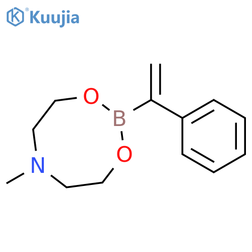 6-Methyl-2-(1-phenylvinyl)-1,3,6,2-dioxazaborocane structure