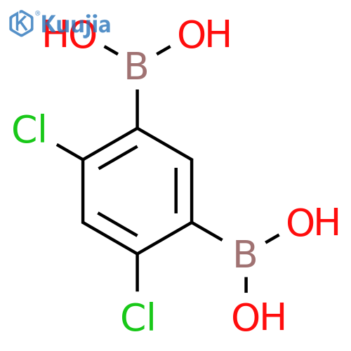 4,6-Dichloro-1,3-phenylenediboronic acid structure