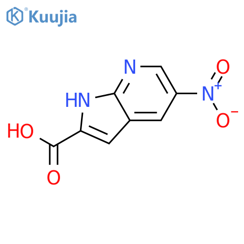 5-Nitro-1H-pyrrolo[2,3-b]pyridine-2-carboxylic acid structure