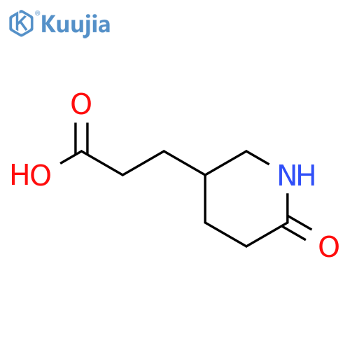 3-(6-oxopiperidin-3-yl)propanoic acid structure