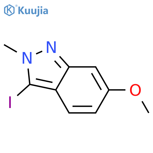 3-iodo-6-methoxy-2-methylindazole structure