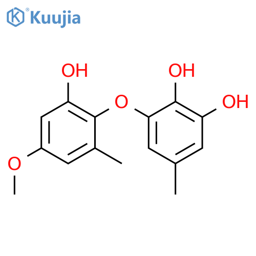 1,2-Benzenediol,3-(2-hydroxy-4-methoxy-6-methylphenoxy)-5-methyl- structure