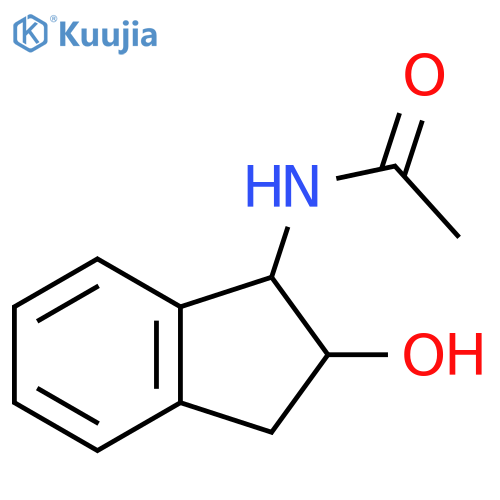 N-(2-hydroxy-2,3-dihydro-1H-inden-1-yl)acetamide structure