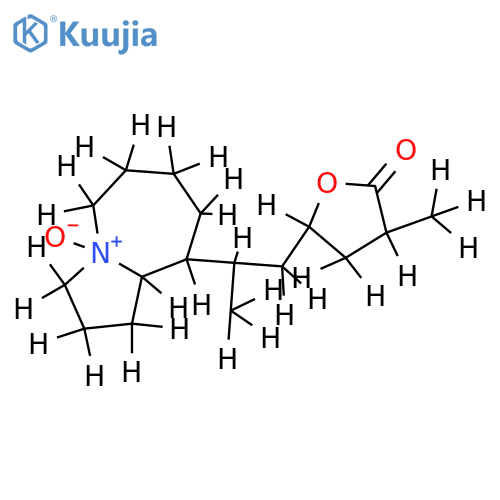 (9R,9aR)-9-((R)-1-((2S,4R)-4-methyl-5-oxotetrahydrofuran-2-yl)propan-2-yl)decahydropyrrolo[1,2-a]azepine 4-oxide structure