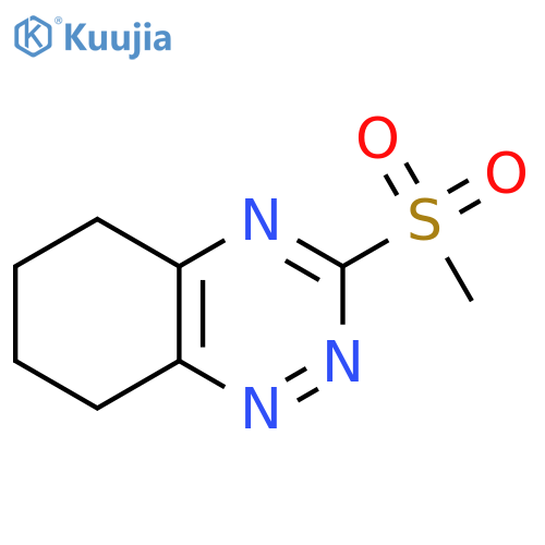1,2,4-Benzotriazine, 5,6,7,8-tetrahydro-3-(methylsulfonyl)- structure