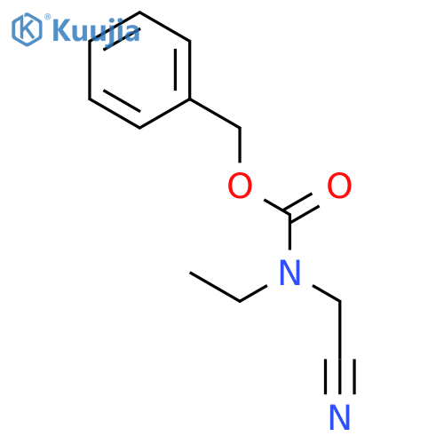 benzyl N-(cyanomethyl)-N-ethylcarbamate structure