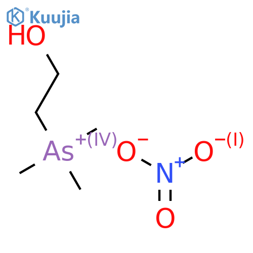 (2-Hydroxyethyl)trimethylarsonium(1+); Nitrate structure
