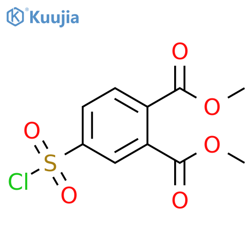 1,2-dimethyl 4-(chlorosulfonyl)benzene-1,2-dicarboxylate structure