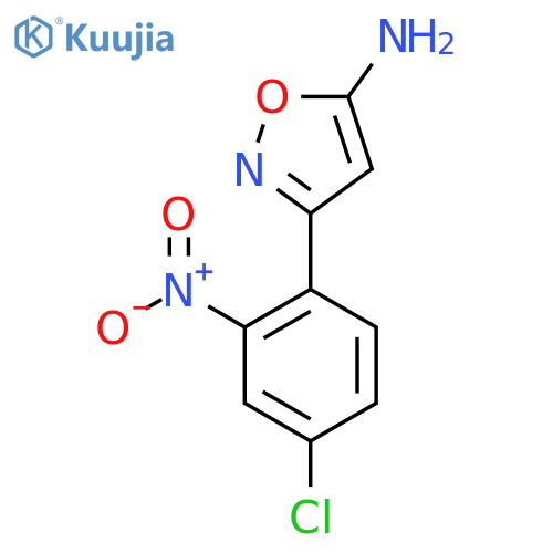 3-(4-chloro-2-nitrophenyl)-1,2-oxazol-5-amine structure