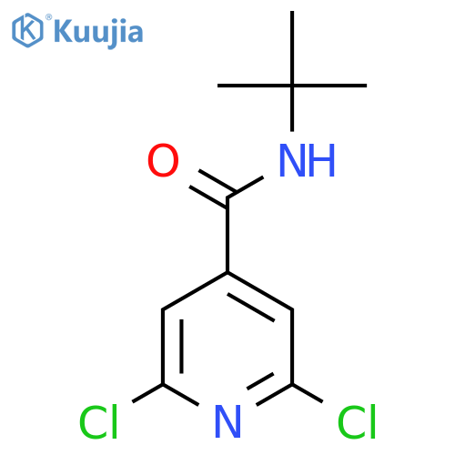 N-Tert-butyl-2,6-dichloropyridine-4-carboxamide structure