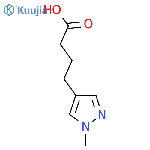 4-(1-methyl-1H-pyrazol-4-yl)butanoic acid structure