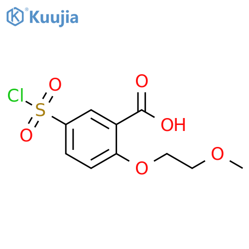5-Chlorosulfonyl-2-(2-methoxy-ethoxy)-benzoic acid structure