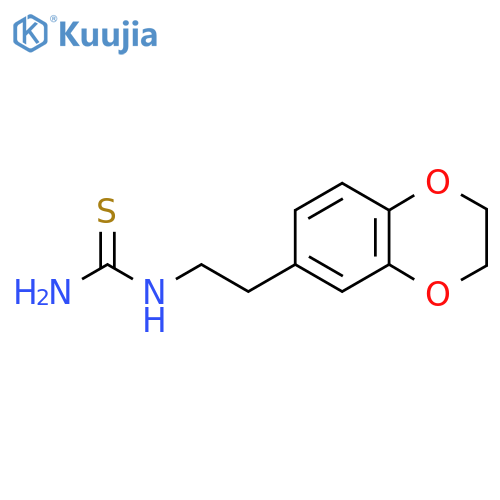 2-(2,3-Dihydro-1,4-benzodioxin-6-yl)ethylthiourea structure