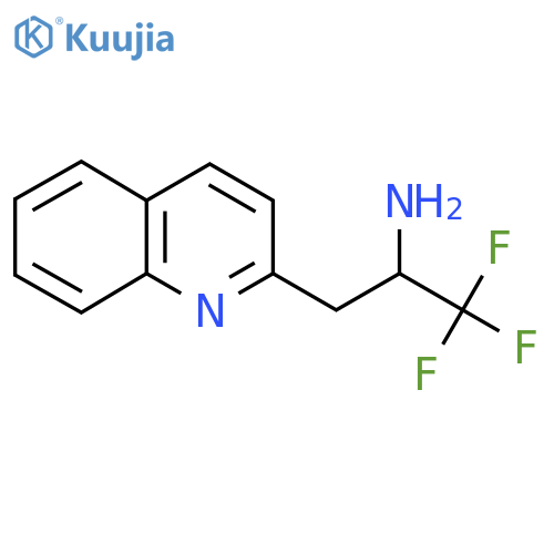1,1,1-trifluoro-3-(quinolin-2-yl)propan-2-amine structure