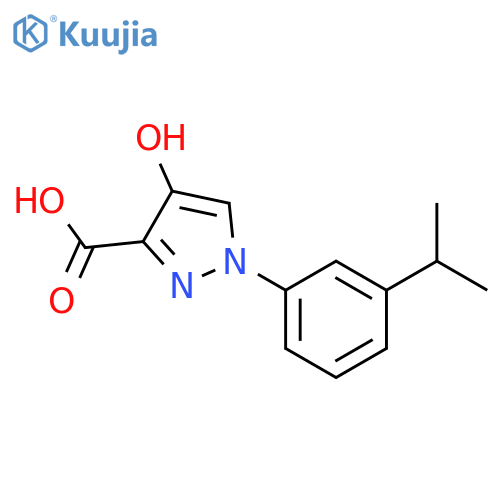 4-Hydroxy-1-3-(propan-2-yl)phenyl-1H-pyrazole-3-carboxylic Acid structure