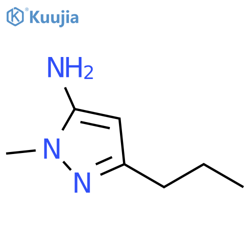 1-methyl-3-propyl-1H-pyrazol-5-amine structure